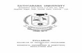 SATHYABAMA UNIVERSITYfiles.sathyabamauniversity.ac.in/syllabus/2010 UG SYLLABUS/BIOME… · SATHYABAMA UNIVERSITY FACULTY OF BIO ENGINEERING B.Tech. (BIOMEDICAL) i REGULATIONS 2010.