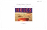 The Hole Truth - Appalachian State University · PDF fileThe Hole Truth A unit based on the ... a. Training for a marathon. (up) b. Campaigning to become president. (up) c. Eating