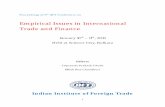 Empirical Issues in International Trade and Financeeiitf3.iift.ac.in/CP.pdf · Empirical Issues in International Trade and Finance January 10th – 11th, ... • Anup Kumar Sinha,