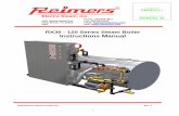 RX36 - 120 Series Steam Boiler Instructions · PDF fileYou have just purchased a quality steam boiler designed to the ASME Boiler Code and registered with the National Board of Boiler