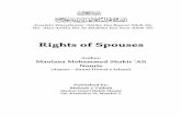 Rights of Spouses - Sunni Dawate Islami - The … of Spouses Author: Maulana Mohammed Shakir ‘Ali Noorie (Ameer – Sunni Dawat e Islami) Published by: Maktab e Taibah Markaz Ismail