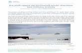 Ice melt opens up increased Arctic maritime and military · PDF fileIce melt opens up increased Arctic maritime and military activity [Content preview – Subscribe to Jane’s Intelligence