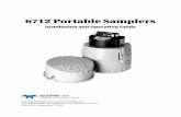 6712 Portable Samplers - University of Vermont This instruction manual is designed to help you gain a thorough understanding of the operation of the equipment. Teledyne Isco recommends