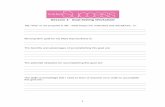 Session 1: Goal-Setting Worksheet - Welcome to · PDF file · 2012-01-09Session 1: Goal-Setting Worksheet ... Have 1 guest at each meeting/event (book 5). 4. Three (3) hours of phone