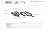 KMC-18/18A -  · PDF fileFeature KMC-18 KMC-18A ... KMC-18A (lC2) Pin Terminal 1/0 Function No. Name ... • The KMC-18A allows you to adjust the deviation