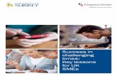 Success in Challenging Times - University of Surrey · PDF fileIn the current economic downturn, ... Success in challenging times ... plus detailed qualitative interviews with 20 SME