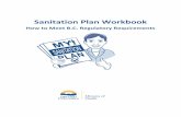 Sanitation Plan Workbook: How to Meet B.C. Regulatory ... · PDF fileSanitation Plan Workbook . ... to clean and sanitize all interior and exterior areas of your food processing ...