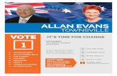 ALLAN EVANS - ecq.qld.gov.au-Allan-1.pdf · ALLAN EVANS TOWNSVILLE This is the One Nation guide. However, you own your preferences. 2 COLLINS, Lindy ... bill for staggering cost of