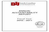 ANNUAL ACCOUNTABILITY REPORT - South Carolina · PDF fileSC DJJ Annual Accountability Report FY 2010-2011 ... • Implement succession planning. Key future deliverables associated