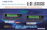 Protocol Analyzer LE-3500, LE-2500 E - Hardware · PDF file · 2014-07-15MULTI PROTOCOL ANALYZER LE-3500 ... *Calculated for full-duplex transmission of 1,000 byte data ... It is