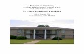 Executive Summary Great Investment Opportunity! Summary Great Investment Opportunity! Cash on Cash Returns 20% 20 Units Apartment Complex 511 Blake St Texarkana, TX 75501 1 Table of