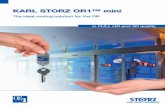 KARL STORZ OR1™ mini - H. · PDF fileWeight in kg: 1.8 WUIS 1966 OR1™ mini Control Tablet, desk mount OR1™ desk mount, for 10 to 17" monitors up to 13 kg Monitor tilts from -2°