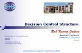 Decision Control Structure -   · PDF fileDecision control structure Decision control instruction can be implemented ... (Flow Chart & Program) 10. ... the following table: 33
