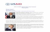 2015 USAID Global Education Summit Biographiespdf.usaid.gov/pdf_docs/PBAAE856.pdf · ... Department of Education, Republic of the Philippines. ... Panel for Teacher Education of the