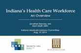 Indiana’s Health Care Workforce - Indiana Universityahec.iupui.edu/files/9214/0855/3801/Medicaid_Adv_Comm_Aug_2014_2.pdfIndiana’s Health Care Workforce . ... Indiana State Department