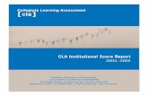 Collegiate Learning Assessment cla - · PDF file[cla] 215 Lexington Avenue, 21st floor, New York, New York 10016-6023 ... Overview This report has five ... covers most 4-year Title