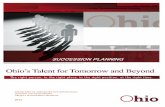 Succession Planning Manager’s Toolkit - das.ohio. · PDF fileIntroduction Letter Welcome to the Ohio’s Talent for Tomorrow and Beyond, Succession Planning . Manager’s Toolkit.