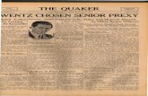 THE QUAKER - Salem Ohio Public Libraryhistory.salem.lib.oh.us/SalemHistory/Quakernewspapers/1937/Vol_18... · WENTZ CHOSEN SENIOR PREXY ... Bill Rogers is a candidate for the football