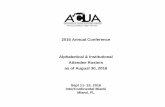 2016 Annual Conference Alphabetical & Institutional ... · PDF file2016 Annual Conference Alphabetical & Institutional Attendee Rosters as of August 30, 2016 Sept 11- 15, 2016 InterContinental