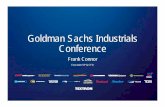 Goldman Sachs Industrials Conference Certain statements in today’s discussion will be forward-looking statements, including those that discuss strategies, goals, outlook or other