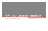 PHYS 705: Classical Mechanics - George Mason Universitycomplex.gmu.edu/ Central Force I.pdf · PHYS 705: Classical Mechanics Central Force Problems I 1. ... First Step: Central force