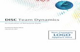 DISC Team Dynamics - Assessments 24x7 · PDF fileThe Team Dynamics results contained within this report rely on interpretation; please discuss these results with