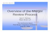 Overview of the Merger Review Process - Mayer Brown · PDF fileOverview of the Merger Ri PReview Process ... –– requires submission of documents prepared by or for requires ...