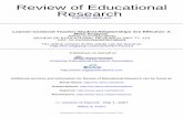Review of Educational Research - numerons · PDF file4/30/2012 · Additional services and information for Review of Educational Research can be found at: ... design followed ... The