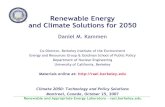 Renewable Energy and Climate Solutions for 2050 · PDF fileRenewable and Appropriate Energy Laboratory - rael.berkeley.edu Renewable Energy and Climate Solutions for 2050 Daniel M.