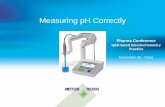 Measuring pH Correctly - Mettler Toledo to Measure... · Measuring pH Correctly Pharma Conference GEP-Good Electrochemistry Practice . November,18 - Cairo