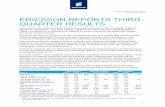 ERICSSON REPORTS THIRD QUARTER RESULTS - Cisionmb.cision.com/Main/15448/2246159/662171.pdf · ERICSSON REPORTS THIRD QUARTER RESULTS “Group sales in the quarter increased 2% year-over-year