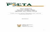 The PSETA Sector Skills Plan Update for 2015- · PDF fileThe PSETA Sector Skills Plan Update for 2015-2016 ... 4.9. Priority 6: ‘Bridging into Work’ ... DTI Department of Trade