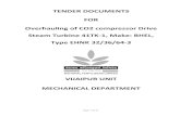 VIJAIPUR UNIT MECHANICAL · PDF fileCleaning of Turbine Rotor by wet sand blasting 5. Replacement of Turbine Rotor if required. 6. Inspection of internals and blades. ... BHEL, Type