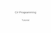 C# Programming - Boston Universitytomcat.bu.edu/ec512/Slides/Csharp.pdf · September 2004 Prof. Thomas Skinner 2 What is C#? •C# is a new programming language that combines features