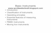 Basic Instruments ww8 - Yolamnitians.yolasite.com/resources/BasicInstruments.pdfamount of electrical energy (in KWH) • Their reading gives the product of time and the electrical