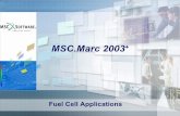 MSC.Marc 2003 - National Energy Technology Laboratory Library/Research/Coal/energy systems... · MARC Flow – Thermal - Electrical - Mechanical STRESSES FLUX Heat Flux PLOTV ELEVAR