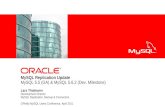 MySQL Replication Update MySQL 5.5 (GA) & MySQL …assets.en.oreilly.com/1/event/56/MySQL Replication Update... · MySQL Replication Update MySQL 5.5 ... Be sure that slave has received