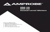 SM-10 SM-20 - Amprobecontent.amprobe.com/manualsA/SM-10_SM-20...Manual.pdf · SM-10 SM-20 Sound Level Meters Users Manual • Mode d’emploi • Bedienungshandbuch • Manuale d’Uso