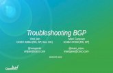 Troubleshooting BGP - clnv.s3.  · PDF fileneighbor 1.1.1.1 remote-as 65535 ... Wireshark. Failed BGP peering ... - Only try it in lab for testing purposes, not in live production