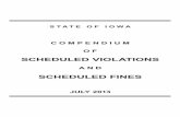 AND violations within any road work zone is found in a separate schedule. Iowa Administrative Code 761-615.1 provides as follows: “Moving Violation,” unless