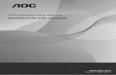 LCD Monitor User Manual - aoc-pim.s3.  · PDF file  ©2015 AOC. All ... contact a Service Center. Make sure that the ventilating openings are not blocked by a table or curtain