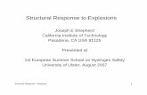 Structural Response to Explosions - · PDF fileresponse to internal and external loading of structures by ... Examples: Pressure vessels and piping systems containing toxic ... (quasi-static),