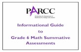 Informational Guide to Grade 6 Math Summative …melrosecurriculum.wikispaces.com/file/view/Grade 6 Math...1 For the purposes of the PARCC Mathematics assessments, the Major Content