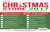 th Christmas Gift Checklist - urbanyouthimpact.com Gift Checklist ... Hair Curlers, Flat Irons ... Ninja Turtles Toys *Please no board games, stuﬀed animals, CD’s or DVD’s* e17