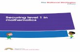 Securing level 1 in mathematics - Essex County Council · PDF fileSecuring level 1 in mathematics ... Primary 1 Securing level 1 in mathematics ... number rhymes and stories,