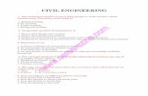Civil Engineering - Careers Zine · PDF fileCIVIL ENGINEERING 1. The technique used to cross a deep gorge or wide stream, while maintaining continuity of leveling Is 1. Radical leveling