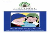 May the Holy Family of Nazareth inspire holiness in our ... · PDF fileMcGinty Family - 3rd - $1,680.84 Jane Varano - 4th - $1,008.00 ... Sonny Licud, Jillian Loeb, Angelica Luague,