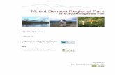 Mount Benson Regional Park - Regional District of · PDF fileelevationandtheMontaneMoistMaritimeVariant(CWHmm2) ... MOUNT BENSON REGIONAL PARK 2010-2020 Management Plan 20 Thedisturbedareasarealsocoveredtovaryingdegreeswitha