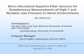 Micro-Structured Sapphire Fiber Sensors for Simultaneous Measurements ... Library/Research/Coal/Advanced... · Micro-Structured Sapphire Fiber Sensors for Simultaneous Measurements