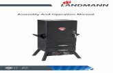 Assembly And Operation Manual -  · PDF fileAssembly And Operation Manual Version: ... W Flame regu-lator for the ... Your Landmann-Smoker left the factory in perfect